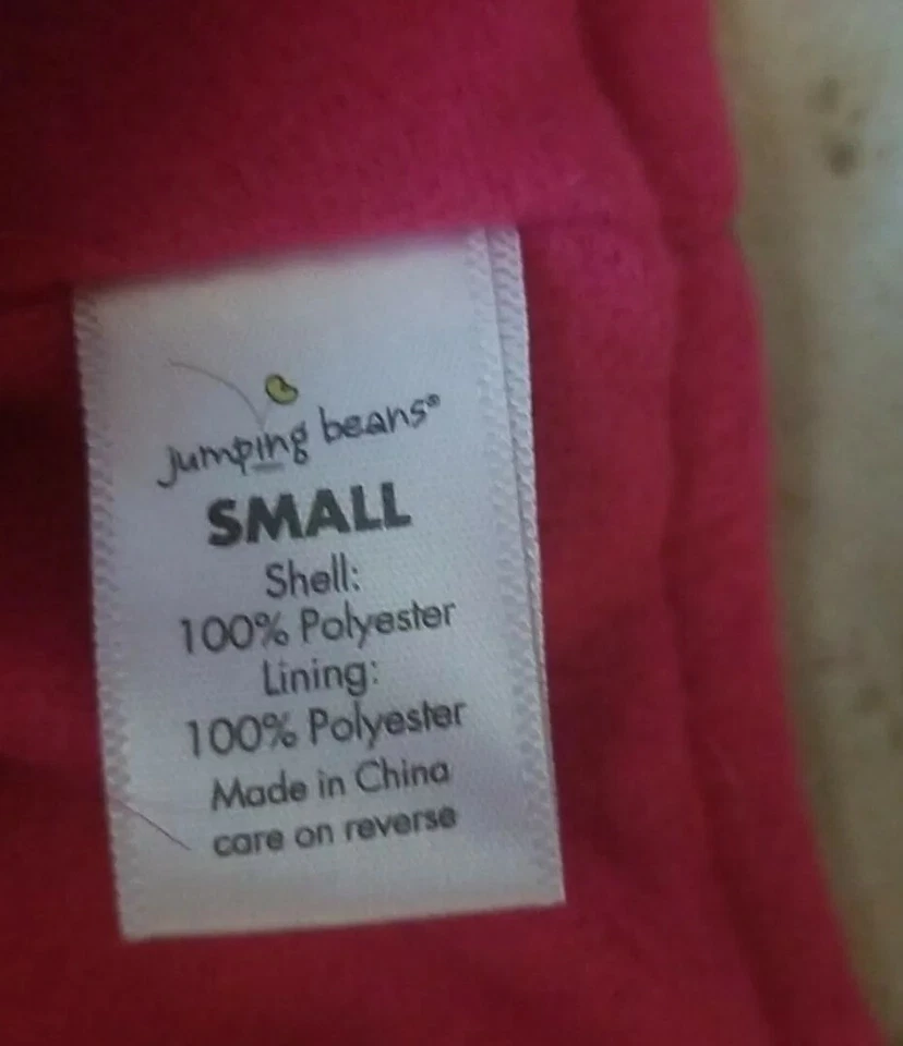 Jumping Beans 女孩动物印花豆豆粉色条纹帽子 S 码 — 第 4/4 张图片