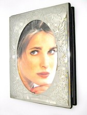 Photo Album Elegance Wedding Book silverplate cover for 80 photos 4 x 6 in.