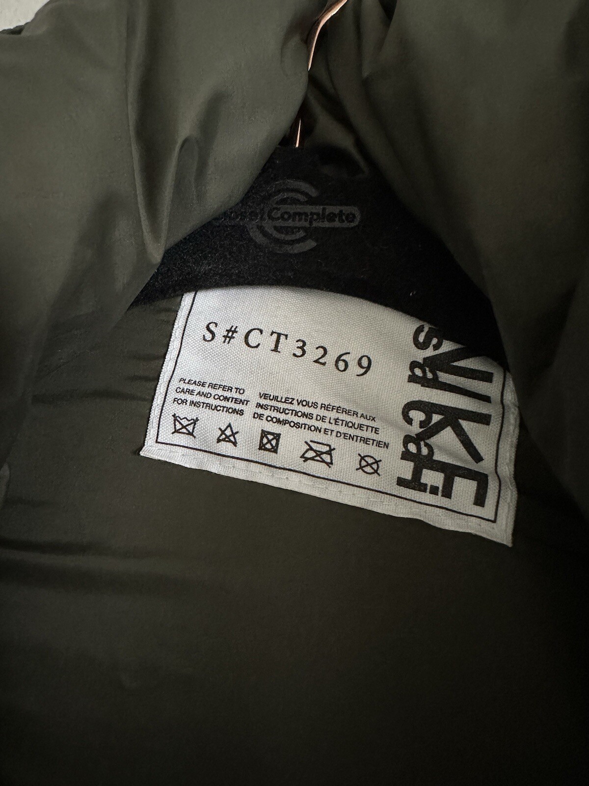 SACAI X NIKE NIKE x SACAI Parka Uomo CT3269 010 Taglia L NIKELAB Piumino Cappotto Cappuccio Zip