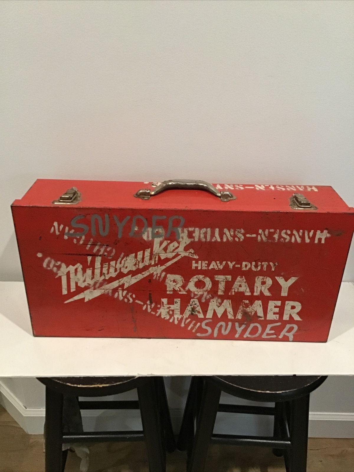 Vintage Milwaukee 5300 Heavy Duty Rotary Hammer Drill, Case & Bits eBay
