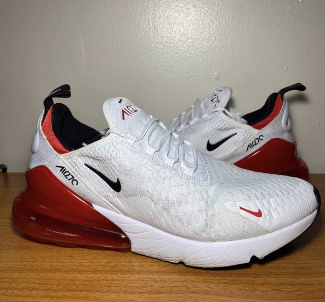 Nike Air Max 270 White Anthracite University Red - CJ0550-100 Size 10.5 | eBay