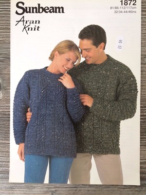 sunbeam aran knitting patterns