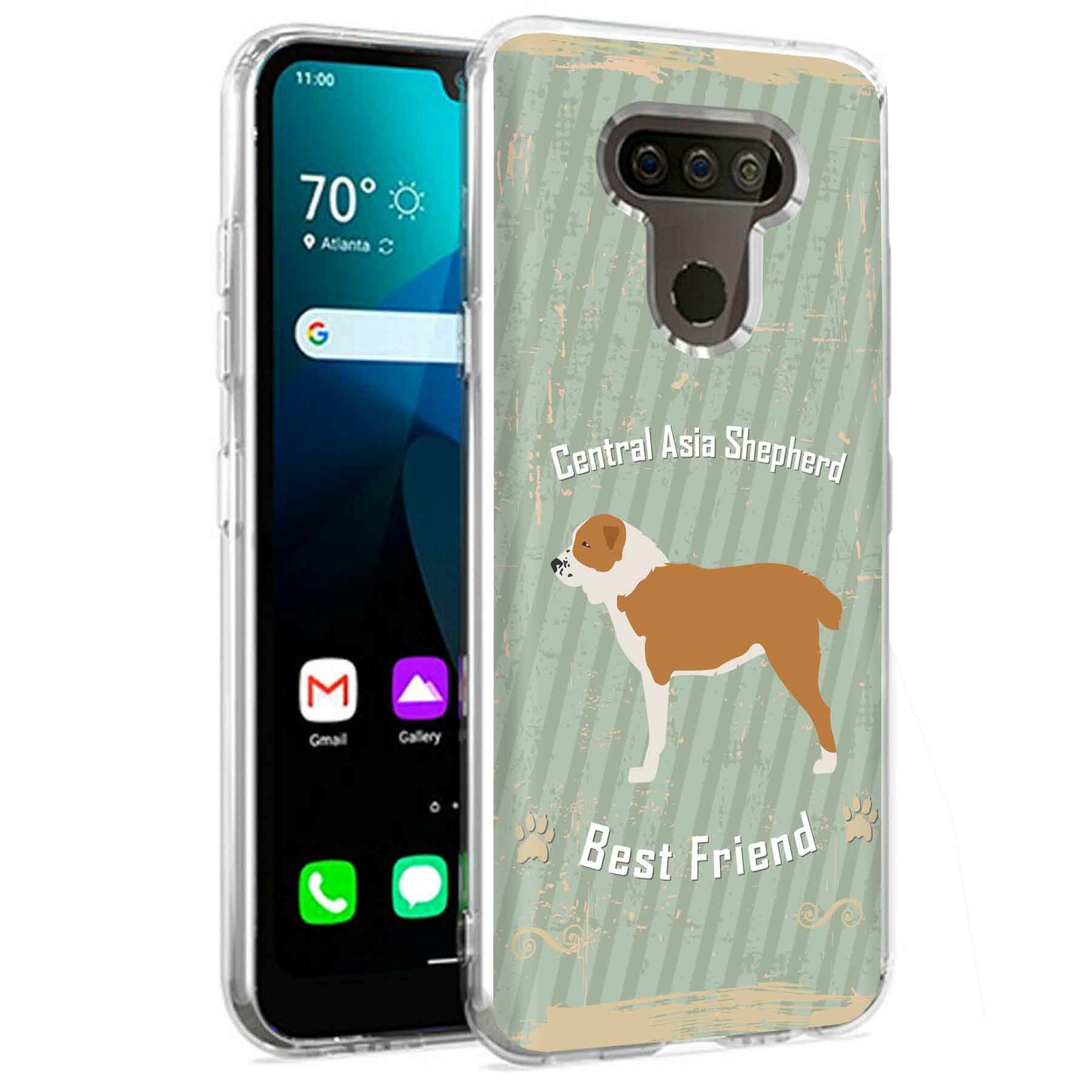 Phone Case for LG Harmony 4,Xpression Plus 3,K40S, Shepherd Dog Print