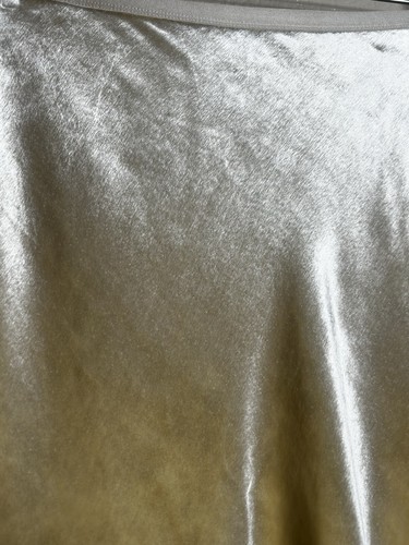 Polo Ralph Lauren Yellow Silk Velvet Bias Cut Midi Skirt UNIQUE Size 10 PRISTINE - Picture 7 of 11