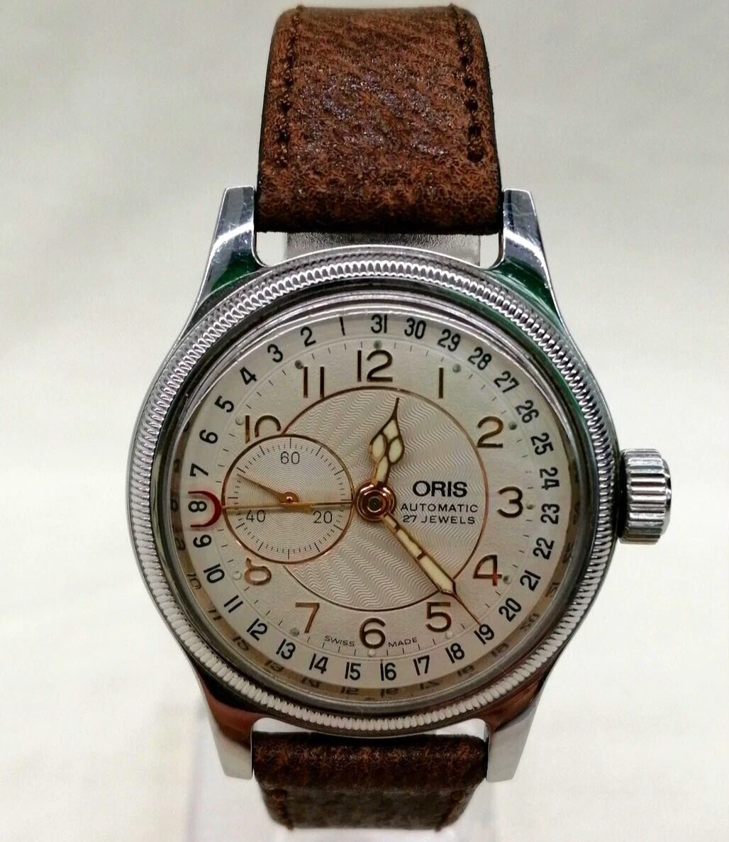 Oris big crown cheap pointer date small second