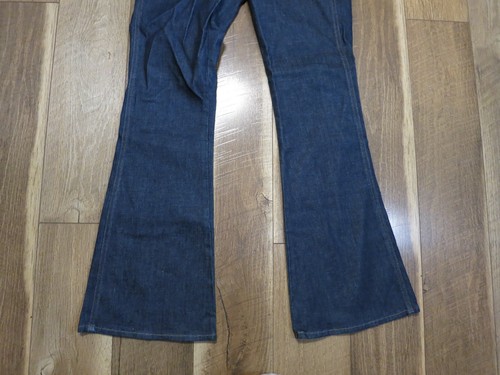 Madewell E3383 Women's Dark Washed indigo Flea Market Flare Denim Overall Sz M - Picture 4 of 12