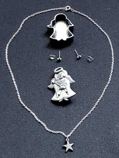 Angel Jewelry Set – Torino Necklace, Earrings & Brooch Pin
