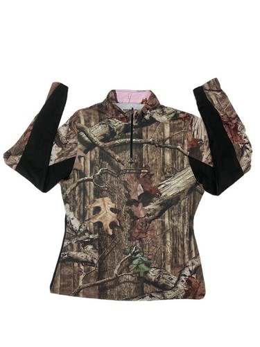 NWOT Mossy Oak Break-Up Camoflague Long Sleeve 1/4 Zip Womens Jacket Size Large - Picture 6 of 8