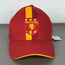 Harry Potter Gryffindor Men's Red/Yellow-Gold Adjustable Baseball Cap /Hat NWT