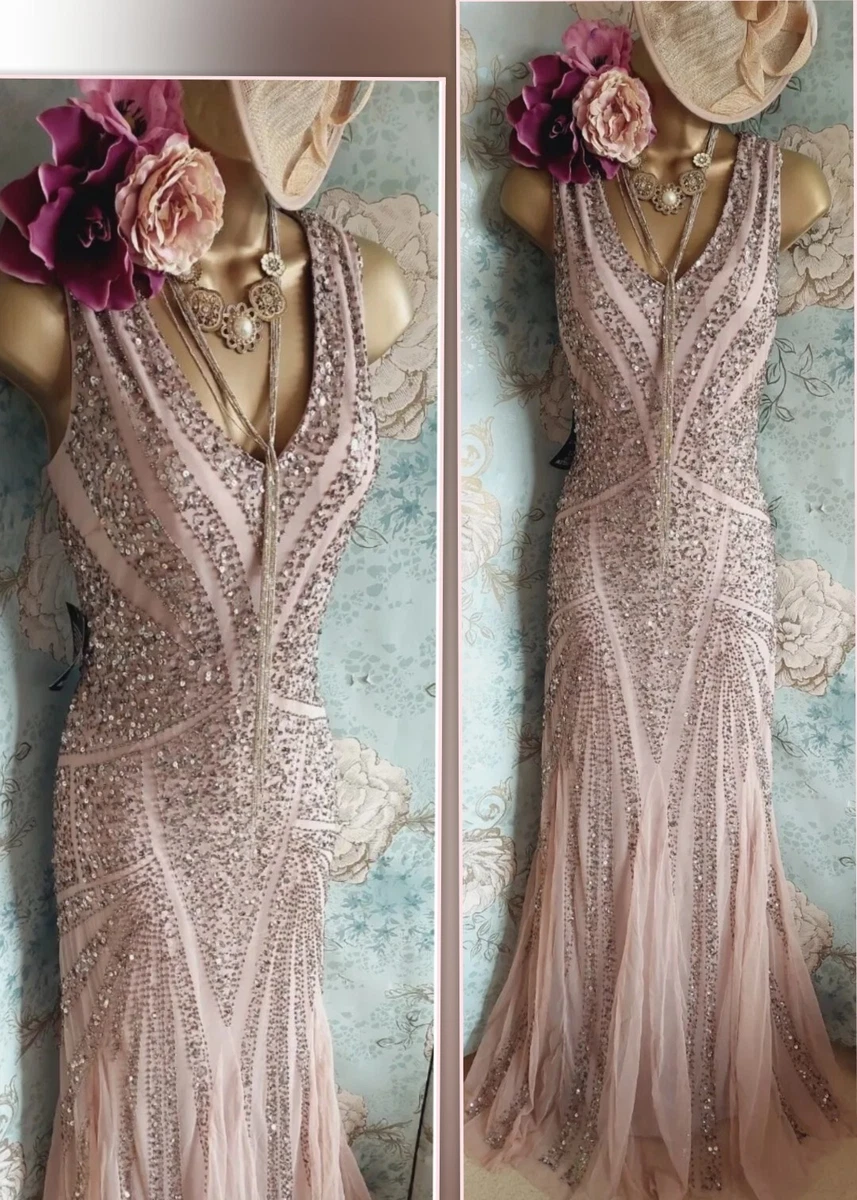 Pisarro nights clearance embellished lace gown