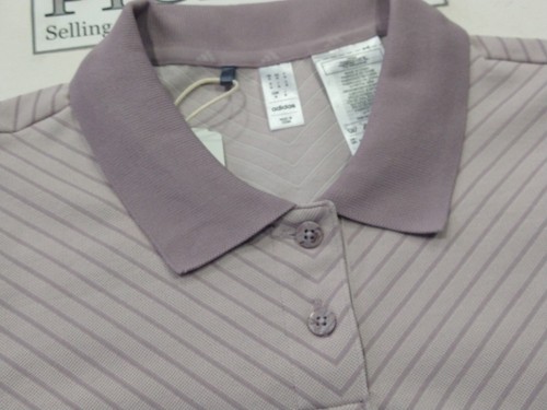 Adidas Wmns Ultimate 365 Tour PrimeKnit Golf Polo - Sz: M - IP8655 - Putty Mauve - Picture 11 of 16