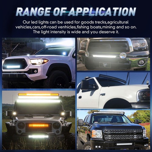 32 Inch LED LIGHT BAR Tri Row Spot Flood Combo Truck Offroad 4WD ATV SUV Light - Picture 10 of 11