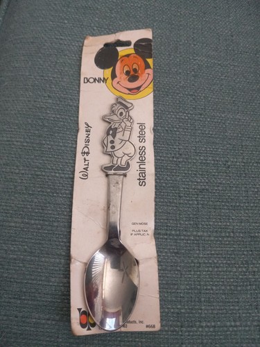 VTG  WALT DISNEY PROD. DONALD DUCK STAINLESS SPOON BY BONNY- JAPAN  NEW IN PKG