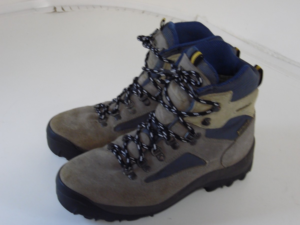 TREZETA MENS LEATHER canvas HIKING CLIMBING WALKING BOOTS US 