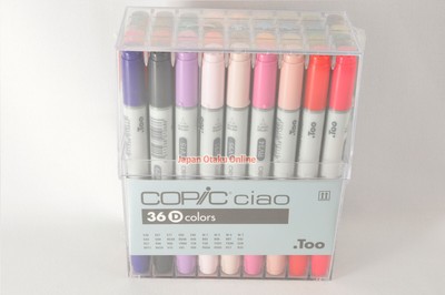 NEW Too Copic Ciao Marker Pen 36 Colors D Set Manga illustration from Japan