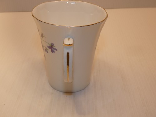 Duchess Bone China Mug, Violets, Gold Tone Rim - Picture 2 of 5
