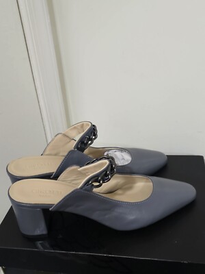 GIROTTI MID HEEL POINTED TOE SHOES 19846 Greay  WOMENS SIZE 40  ( 9- 9.5