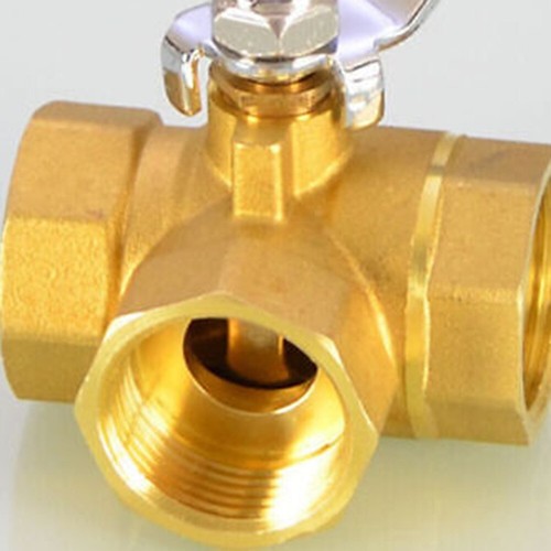 3-Way Brass Ball Valve L/T Bore Valve Fixed Brass Ball Valve For Water Oil Gas - Picture 22 of 94