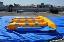 Tubo inflable para bote banana remolcable para peces mosca de 13 pies para juegos de playa de mar para 4-6 personas