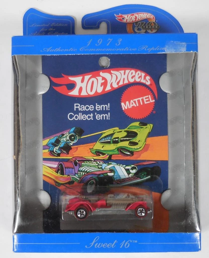 Hot Wheels 30th Anniversary Replica: 1973 Sweet 16, Red, New 