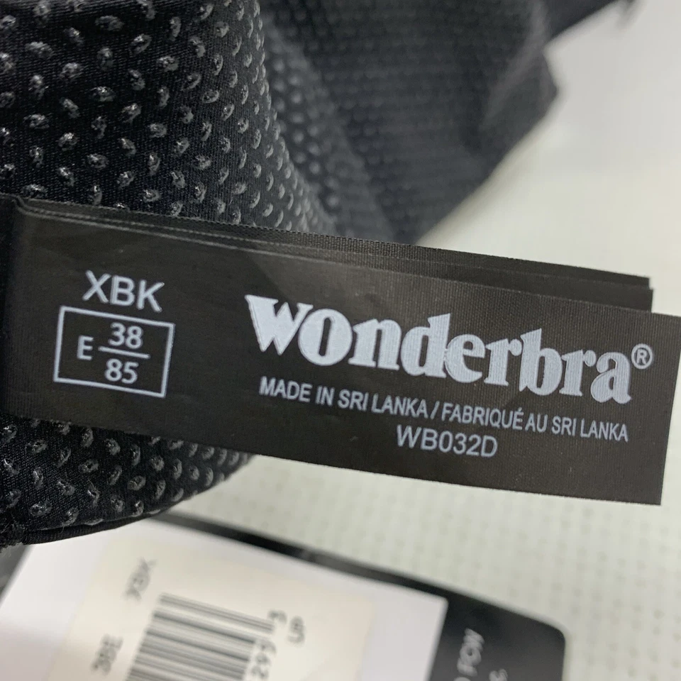 Sujetador con aros Wonderbra Ultimate sin tirantes para mujer WB032D ligeramente forrado 38E negro Foto 4 de 4