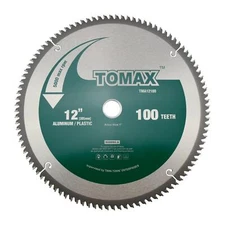12-Inch 100 Tooth TCG Aluminum And Non-Ferrous Metal Saw Blade With 1-Inch Arbor