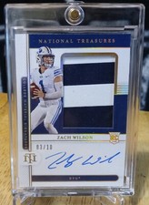 2021 Panini National Treasures Colligiate Zack Wilson RC Patch OnCard Auto/10