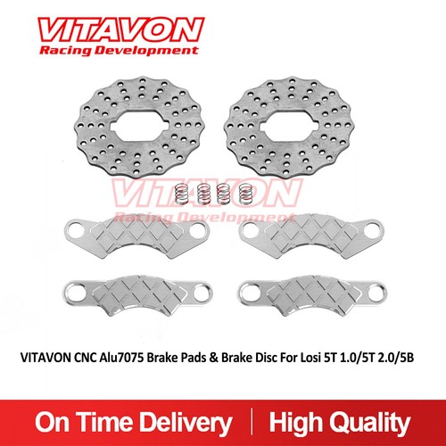 VITAVON CNC Alu7075 Brake Pads & Brake Disc For Losi 5T 1.0/5T 2.0/5B - Picture 5 of 8