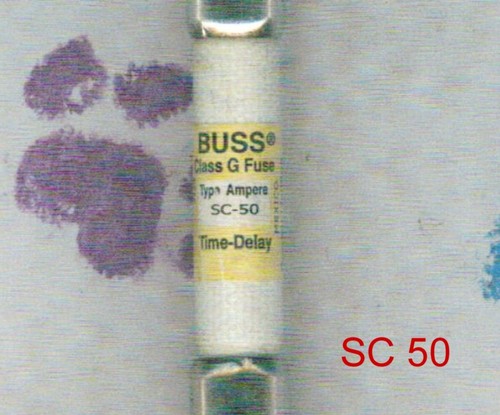 FUSIBILE BUSS SC50 50 AMP 480 VOLT CLASSE G RITARDO - Foto 2 di 2
