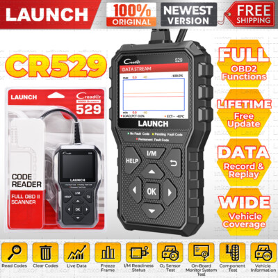 2025 Launch CR529 Profi KFZ Diagnosegerät OBD2 Scanner Auto Fehler Auslesegerät