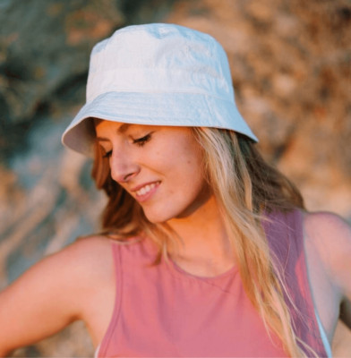 ZYIA Active Panamas Women s Bucket Hat Cream Ivory  Size 57.5 cm Panama Hat Nice