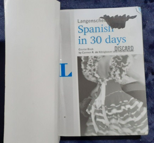 Langenscheidt Spanish In 30 Days Beginner's Course**UNSUABLE, CRACKED CD** - Imagen 3 de 6