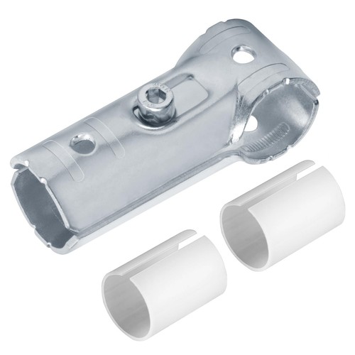 20 Sets T Pipe Clamp Connector, Tee Clamps Fit OD 25.4 mm Stainless Steel Pip...