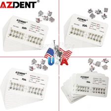 10 Packs Dental Orthodontic Braces Bracket Metal Roth/MBT Slot 022/018 hooks 345