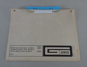 Teilekatalog / Ersatzteilliste Gutbrod Motorrasenmäher Turbo Jet 350 A von 1972