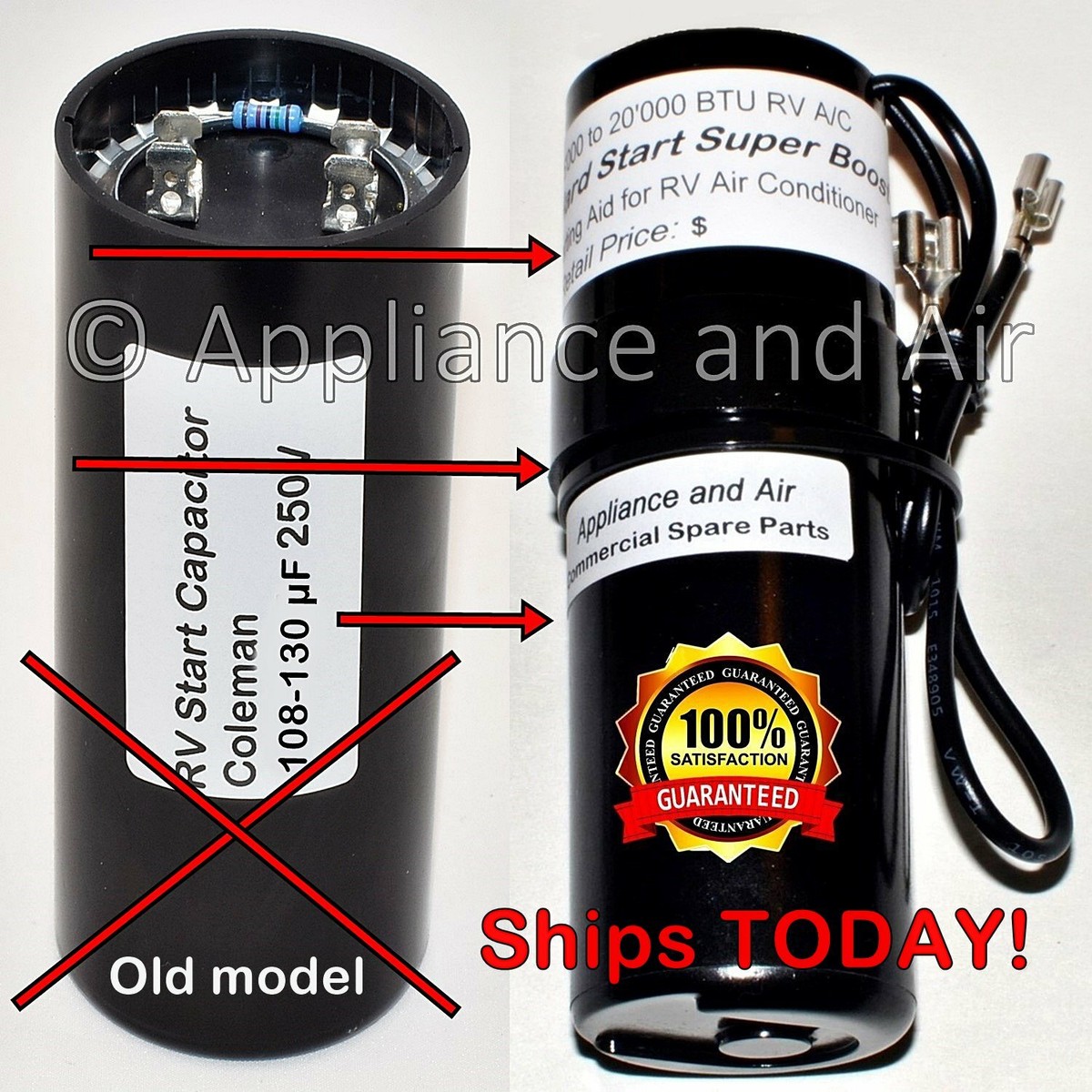 Coleman Hard-Start Kit repl. 1497-0871 Start Capacitor 88