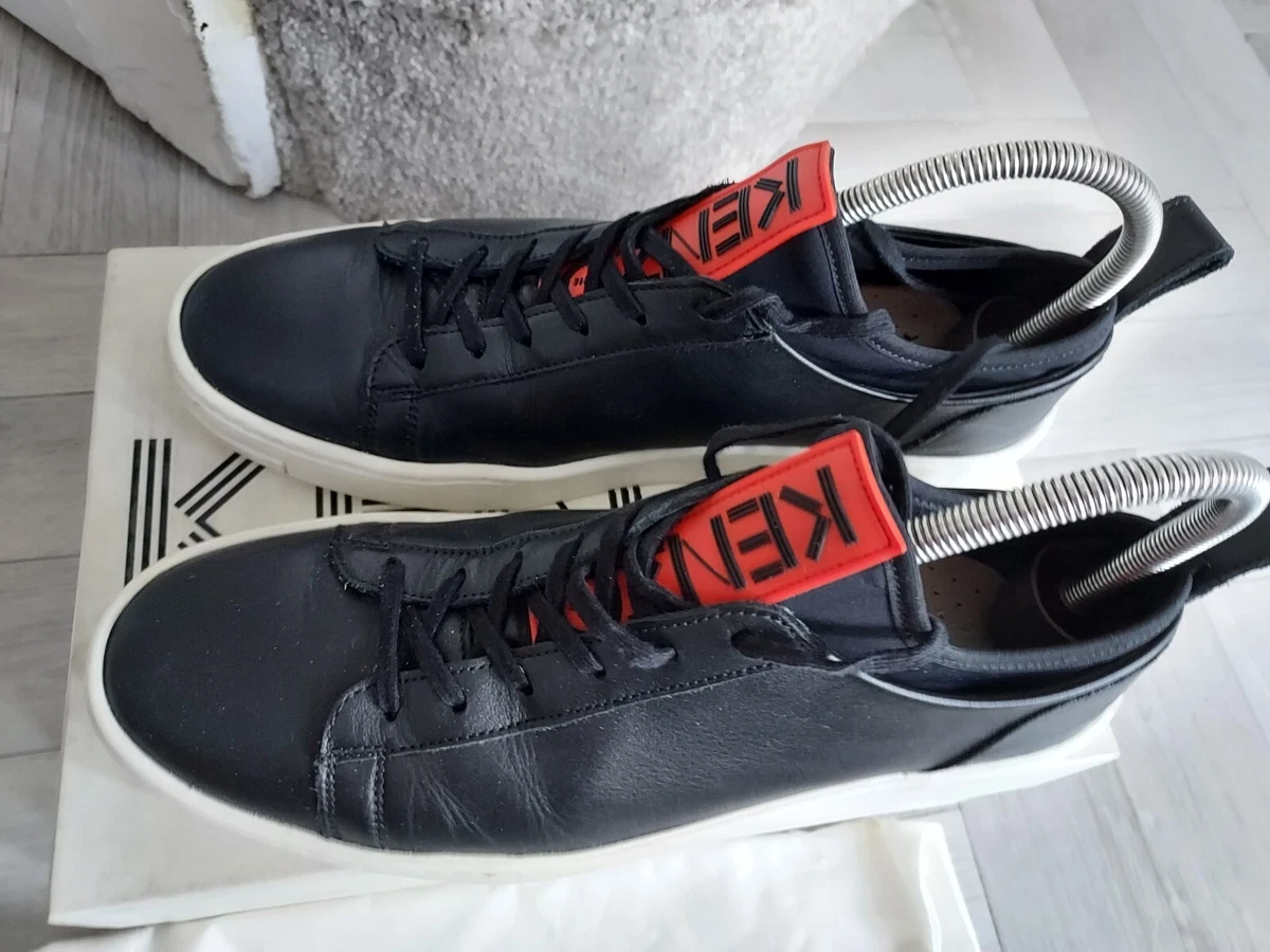 Black kenzo trainers sale