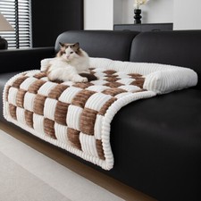 Pet Cats Dogs Bed Calming Bed Plaid Warm Sleeping Bed Small Bed Cover For Pet