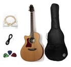 Left Hand Caraya Solid Top Electric-Acoustic guitar with MP3 Player/Recorder