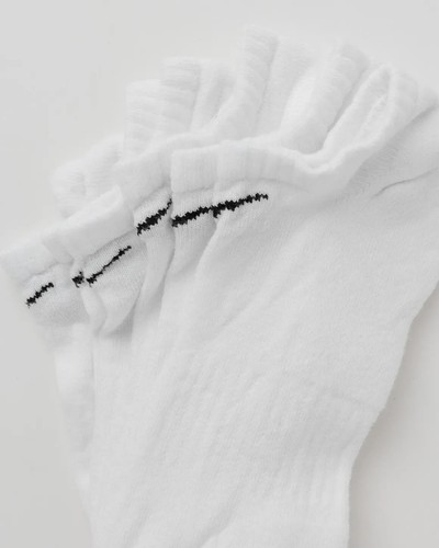 Nike Dri-Fit Everyday Cotton Cushioned No-Show Socks 3-Pack Black White S M L XL - Picture 14 of 22