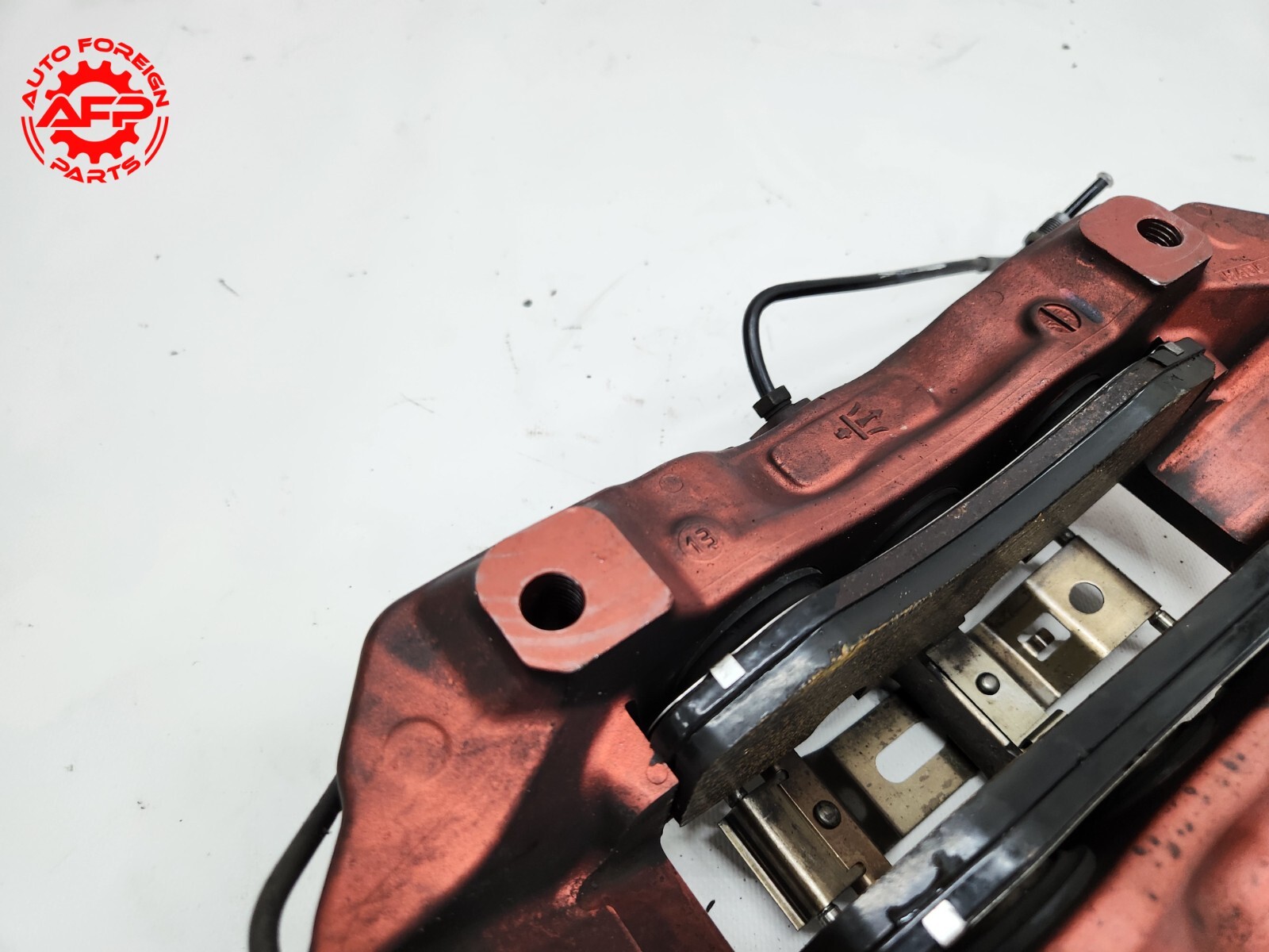 ⭐ 14-21 Maserati Quattroporte GTS Front Right Brembo Brake Caliper Shoe Red Oem