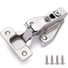(2 PCS) Full Overlay Soft Close Cabinet Hinges for Kitchen Cabinets - 105° Face