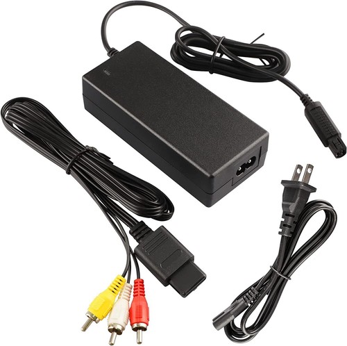 Audio Video AV RCA+AC Cable Power Supply Adapter Cord For Nintendo GameCube NGC - Picture 4 of 4