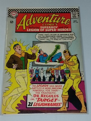 ADVENTURE COMICS #348 FN- (5.5) SEPTEMBER 1966 SUPERMAN SUPERBOY DC COMICS *