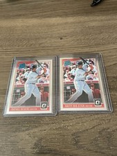 (2) 2018 Donruss Optic Rafael Devers Nickname Variation &Base Rated Rookie #35