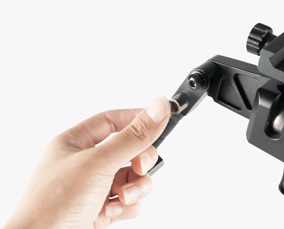 Linkogear HB-C03 fibra de carbono bípode Picatinny y ARCA monobola fijación montaje 26 mm Foto 4 de 4