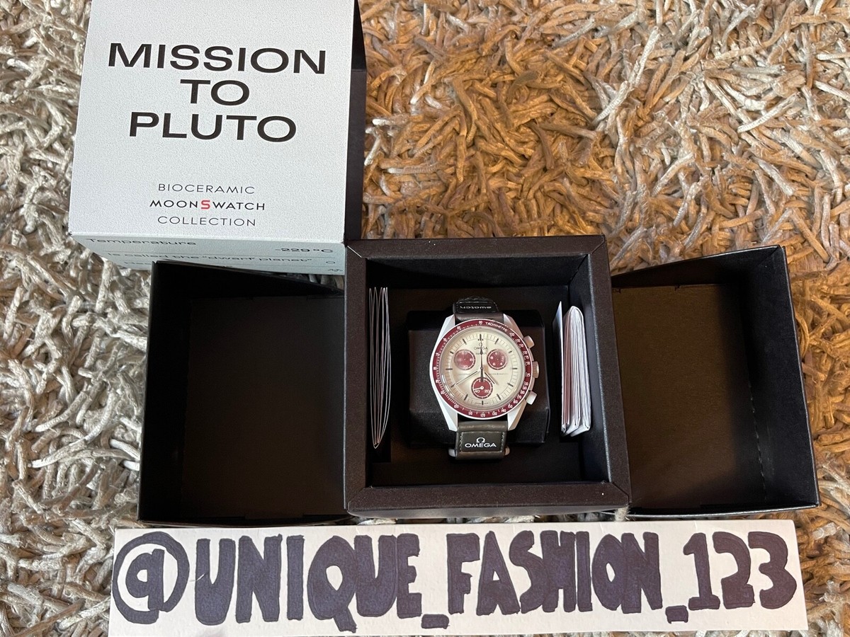 OMEGA x Swatch Speedmaster Moonswatch Pluto Mission to