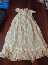 Antique Baby Doll Dress Lace Detail Fabric victorian gown