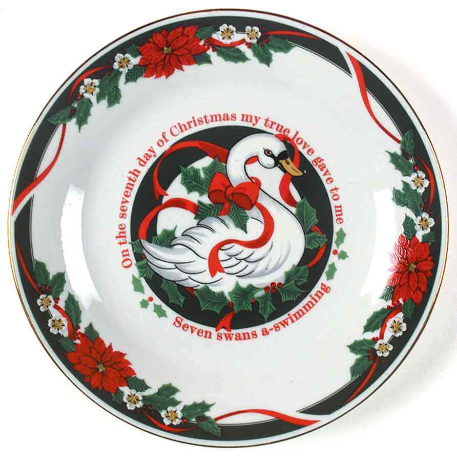 Tienshan Deck The Halls  Accent Salad Plate 5557445