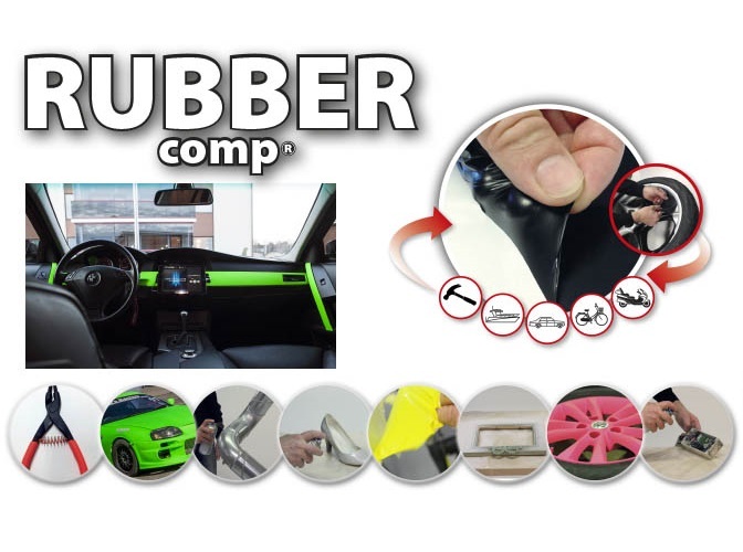 Pellicola spray vernice gomma bianca semilucida Rubber-comp rimovibile immersione plastica 400 ml